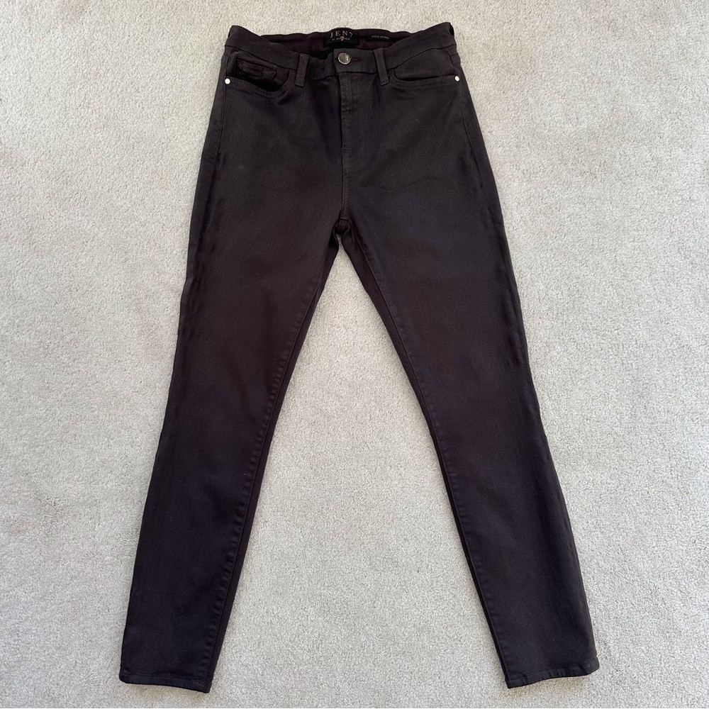 JEN 7 Ankle Skinny Coated Brown Skinny